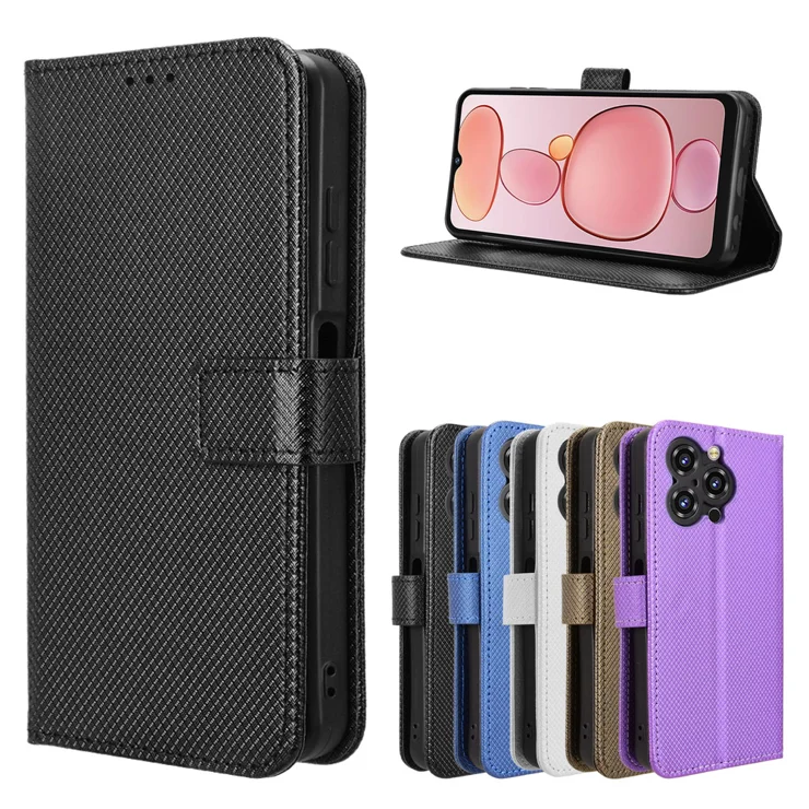Cover Portafoglio In Pelle Per Oukitel C33 – Custodia A Libro Con Slot Per Carte E Supporto, Viola - 5