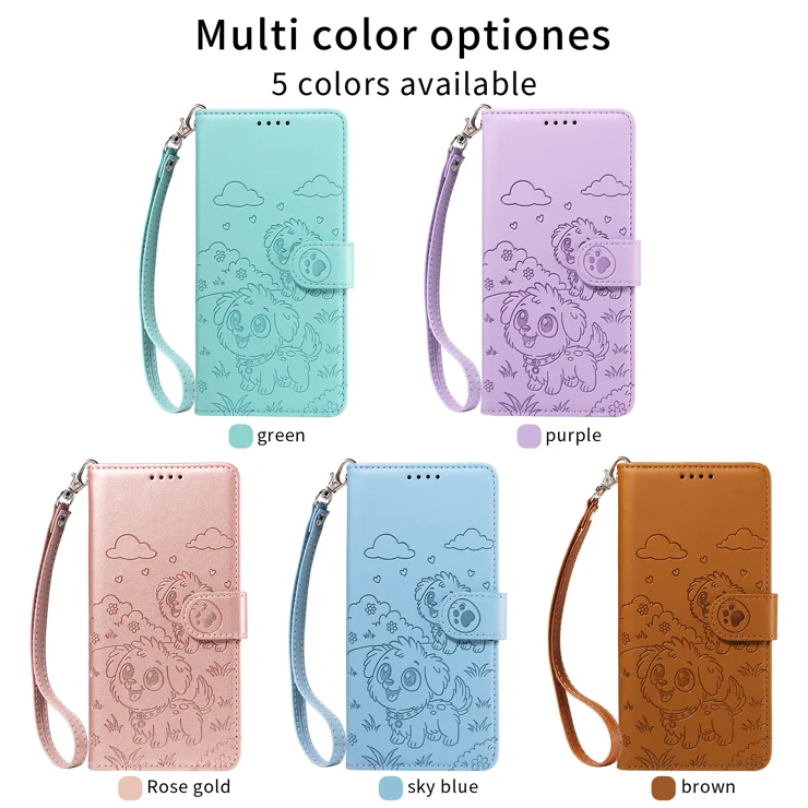 Dedux Cover per Xiaomi Redmi Note 15 5G Portafoglio, Custodia con Gatto e Farfalla in Rilievo Design Elegante, Custodia Protettiva in Pelle PU. Lavanda