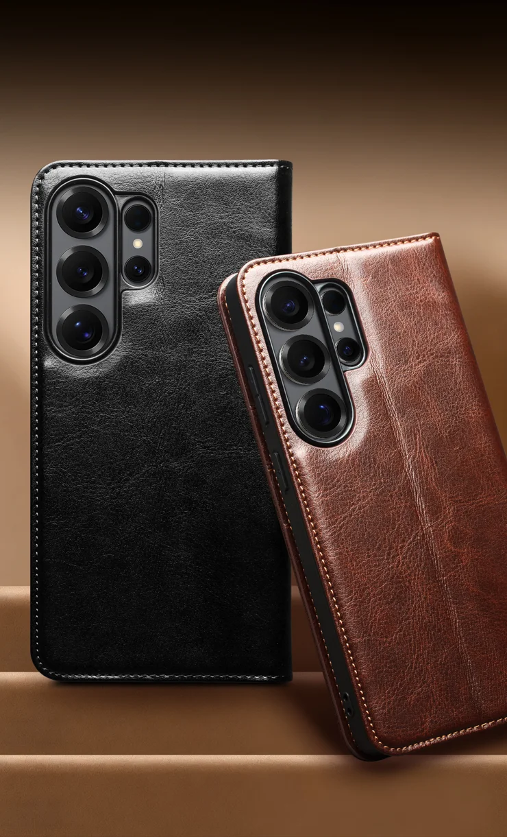 Xinyunew Cover Portafoglio Per Galaxy S9 – Pelle PU Con Slot Carte E Chiusura Magnetica – Marrone