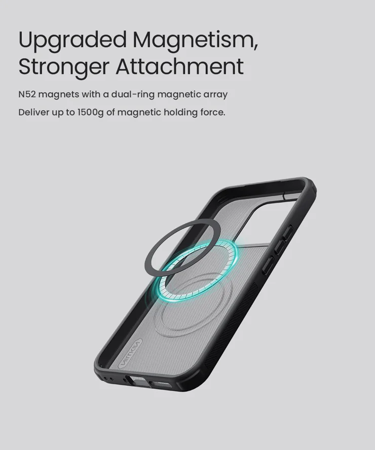 Custodia Magnetica Super Frosted Per Xiaomi 17 Pro Max – Attacco Invisibile, Antiscivolo E Anti-impronta, Nero