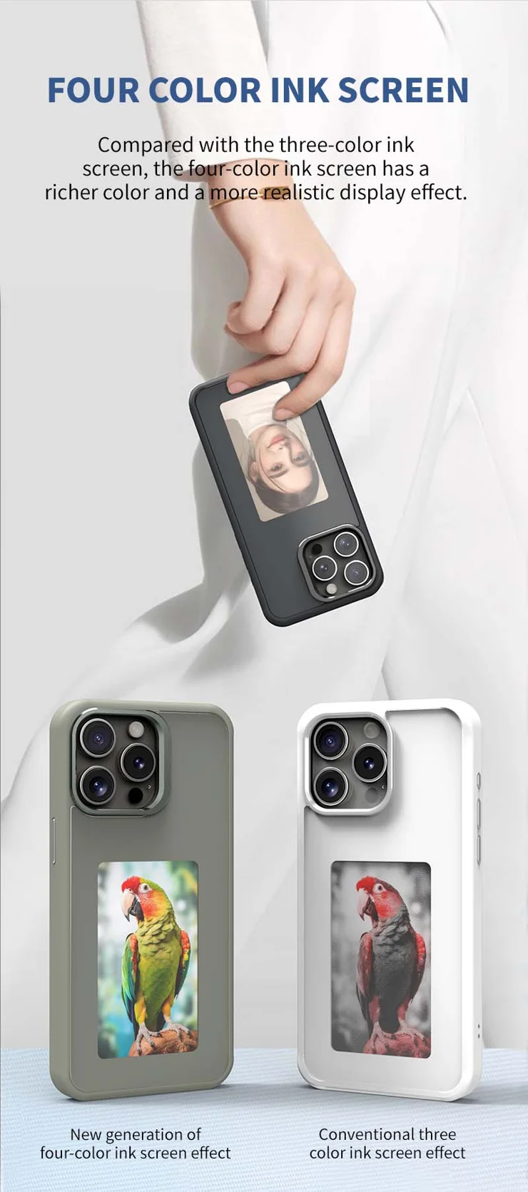 Reinkstone Inkplay E-Ink Screen Phone Case For IPhone 13 Pro Max With - View #10