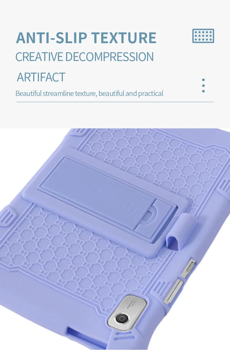 Coque Lenovo Tab M9 9" - Housse Silicone Avec Support Intégré, Protection Léger Pour TB-310FU (Bleu) - 6
