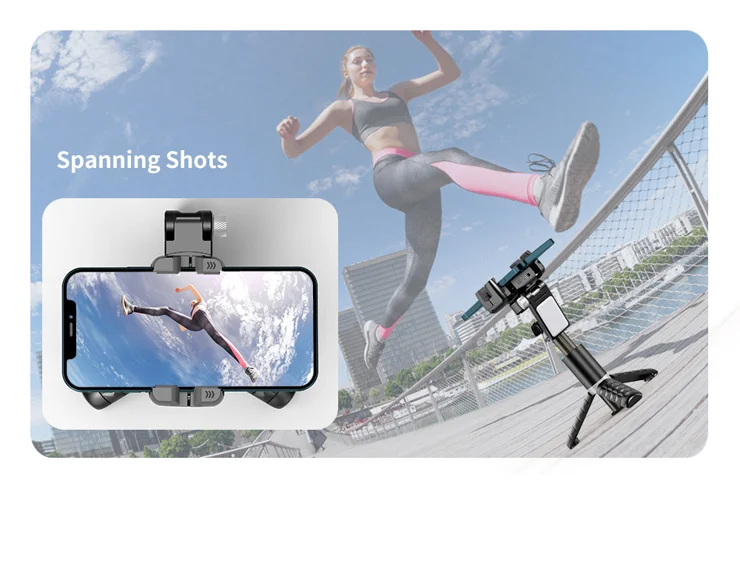 Gimbal Stabilizzatore Portatile Per Smartphone Con Luce Di Riempimento E Telecomando – Pieghevole, Anti-Shake, Per Vlog E Video