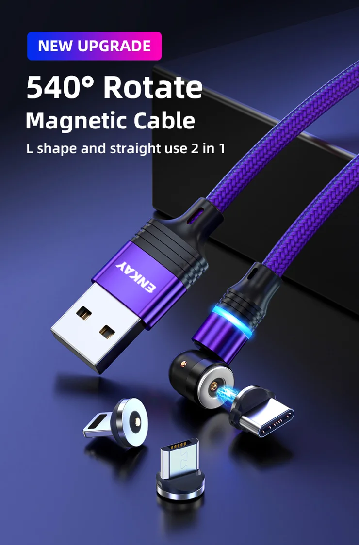 Cavo USB C a Micro USB intrecciato Cavo USB veloce da tipo C a Micro USB OTG Cavo di sincronizzazione di ricarica USB-C a Micro USB per Samsung Xiaomi Huaw