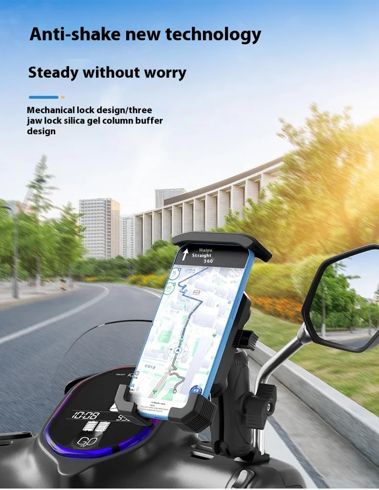 WUPP CS-051A1 Motorcycle Phone Holder Handlebar Mount