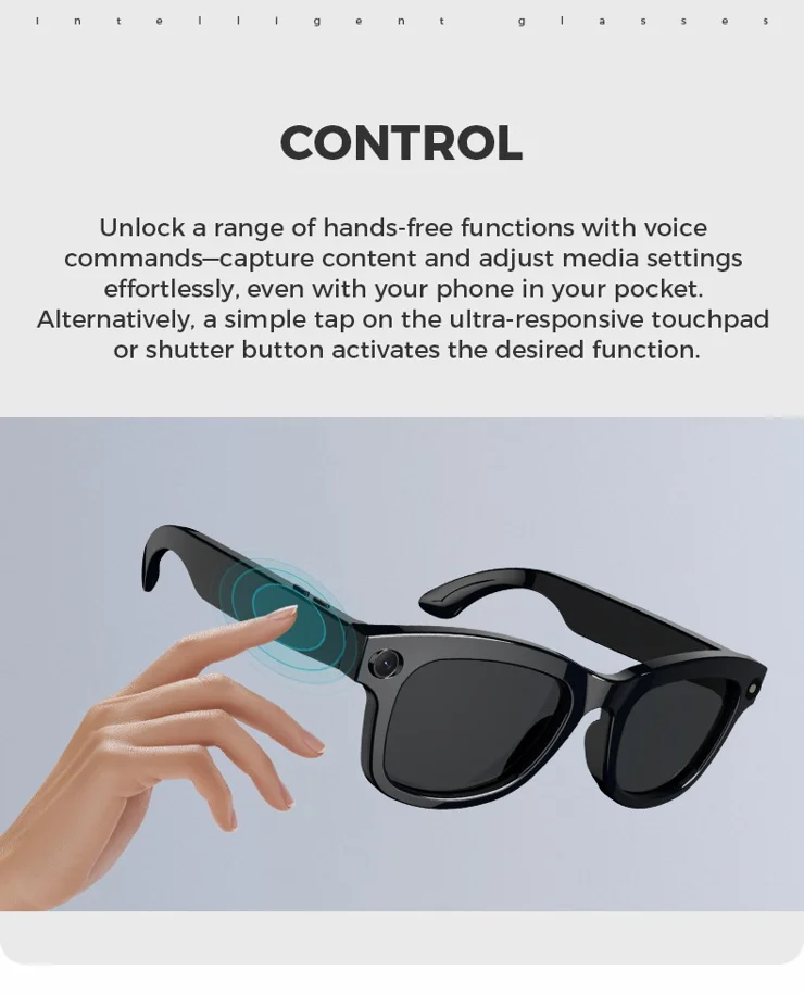 M01 Smart Bluetooth-Compatible Audio Sunglasses Call Music