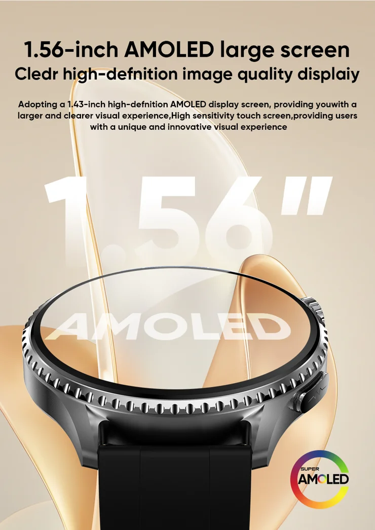 Blueshaweu Panzerglas Für IDomars MT800 Smartwatch - 3er Set Mit 9H Härte