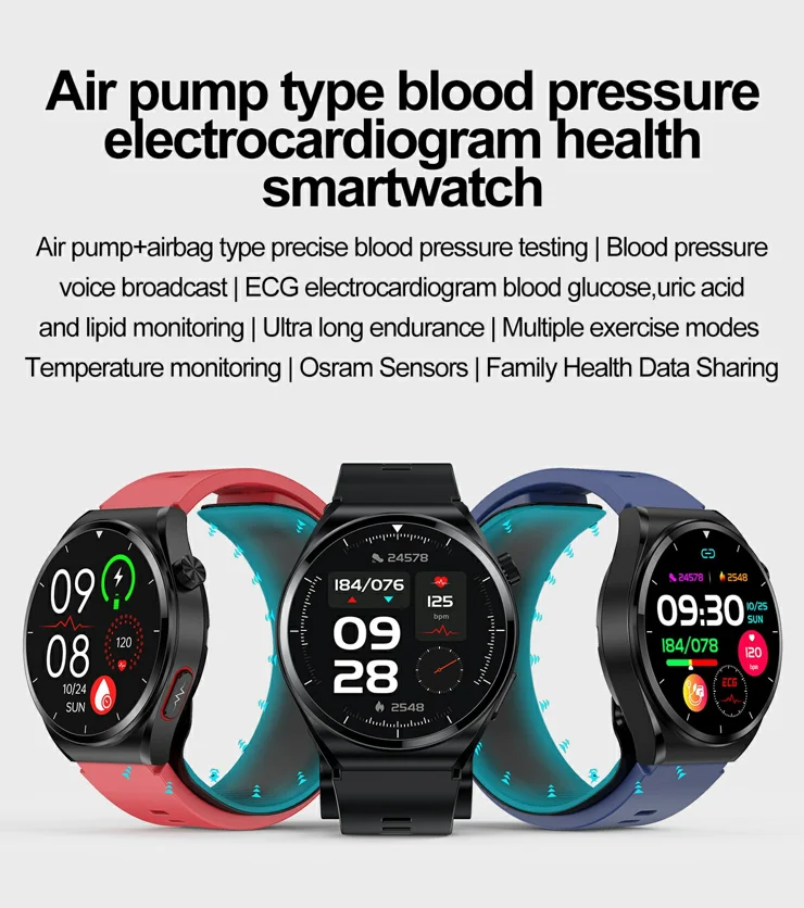 Fitness Tracker S20 Ecg Smart Watch S22 Smart Watch Air Pump - Main Image