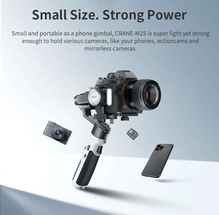 Stabilisateur Zhiyun Crane M2S Noir et gris - Stabilisateur - Achat