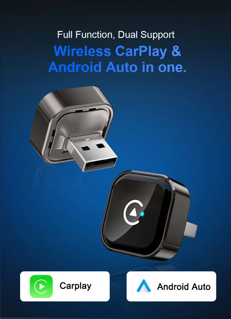 Adattatore Wireless CarPlay Android Auto per Auto OEM | AnyFar Adattatore Wireless CarPlay Android Auto per Auto OEM | AnyFar