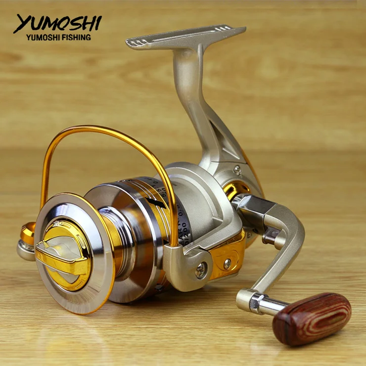 YUMOSHI 5.5:1 Spinning Fishing Reel 12BB Powerful and Durable Reel with Strong Rocker Folded Fishing Spool - EF2000 YUMOSHI 5.5:1 Spinning Fishing Reel 12BB Powerful and Durable Reel with Strong Rocker Folded Fishing Spool - EF2000