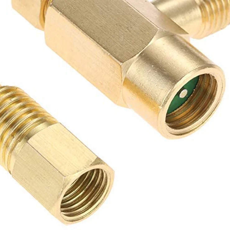 CarBole Can Bottle Tap With 1/2" ACME Adapter - Self-Sealing Brass Valve For Dispensing & Recharging